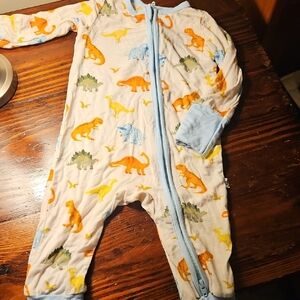 Free Birdees Dinosaur Print Kids One Piece 3-6m